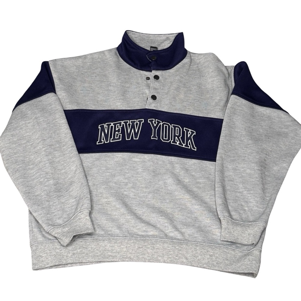 Forever 21 Gray and Navy New York Sweatshirt
